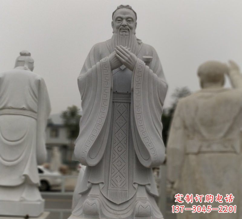 内江中领雕塑：铸造传统文化，精致的大理石孔子石雕