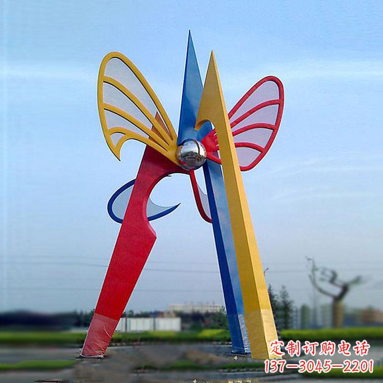 内江中领雕塑带您欣赏大型抽象蝴蝶雕塑