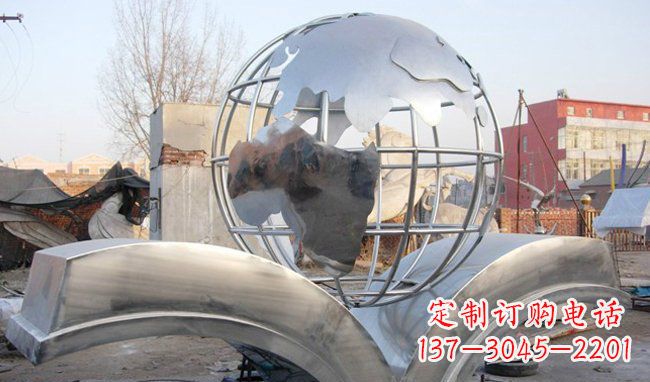 内江艺术地球,传承贵族气派的不锈钢雕塑