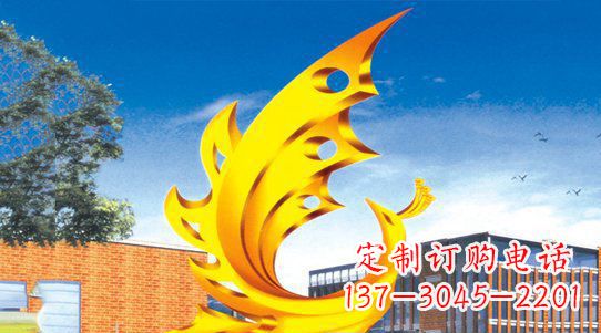 内江浩瀚神秘的凤凰不锈钢雕塑