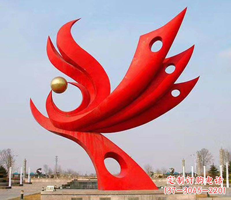 内江中领雕塑——高质量的凤凰不锈钢雕塑
