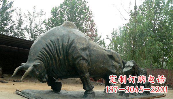内江铜雕牛雕塑-领雕塑定制