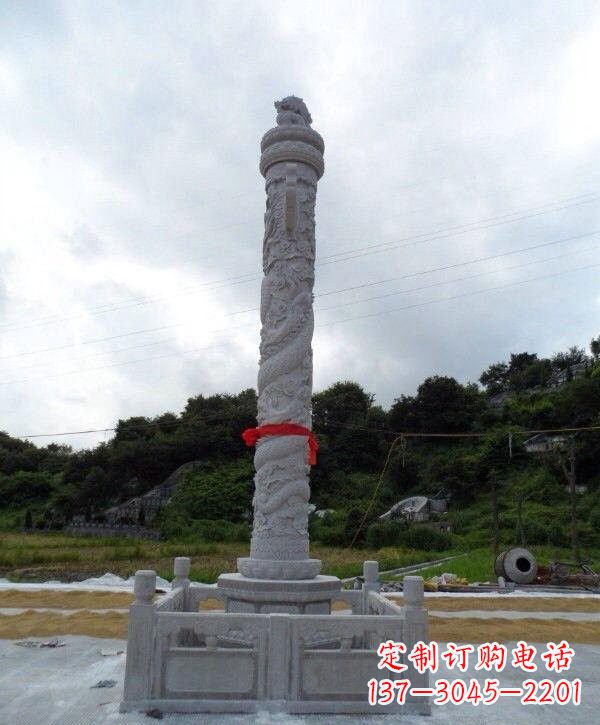 内江广场汉白玉华表雕塑