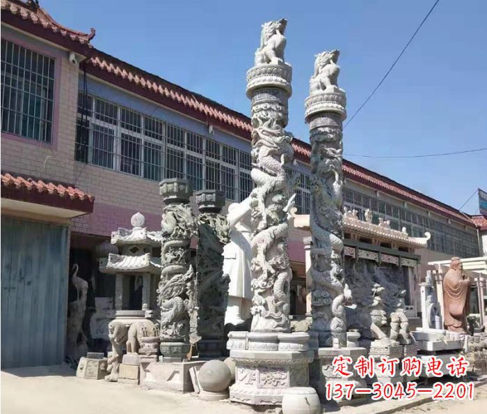 内江品质考究的大理石龙柱石雕