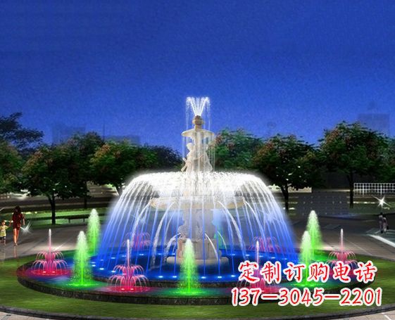 内江广场景观大型喷泉石雕 (2)