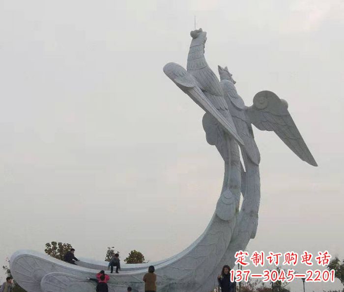 内江中领雕塑:凤凰石雕,精美瑰丽的艺术品