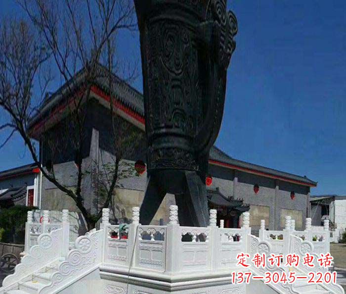内江汉白玉升旗台石雕:高贵而典雅