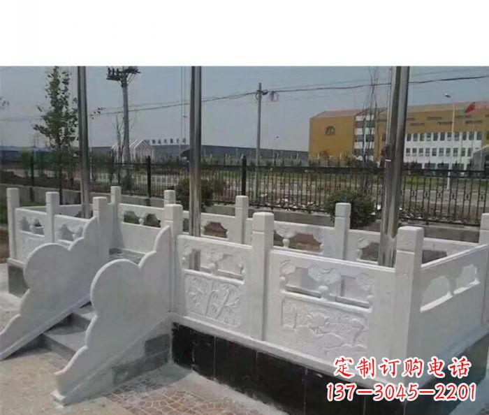 内江完美的城市景观--汉白玉升旗台石雕