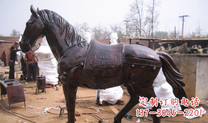 内江广场骏马小马动物铜雕