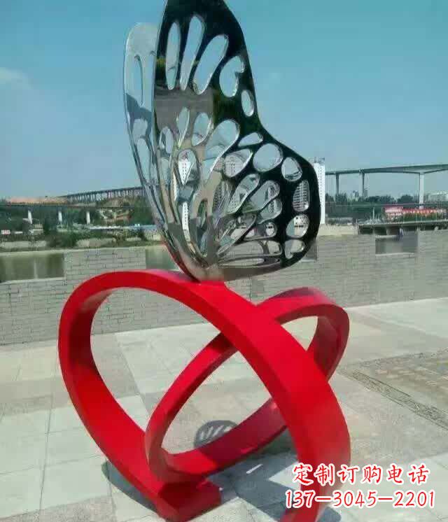 内江中领雕塑|以不锈钢打造的高端蝴蝶雕塑