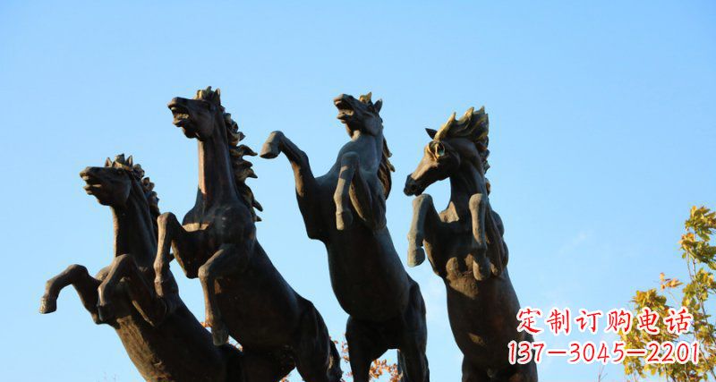 内江广场立马动物铜雕 (2)