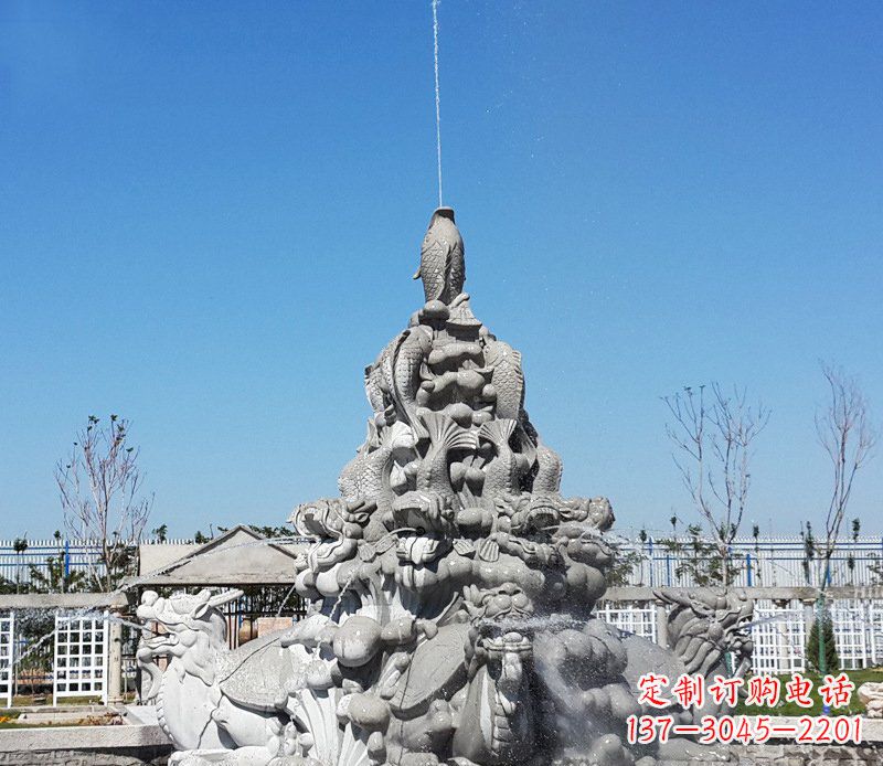 内江广场龙龟喷泉石雕