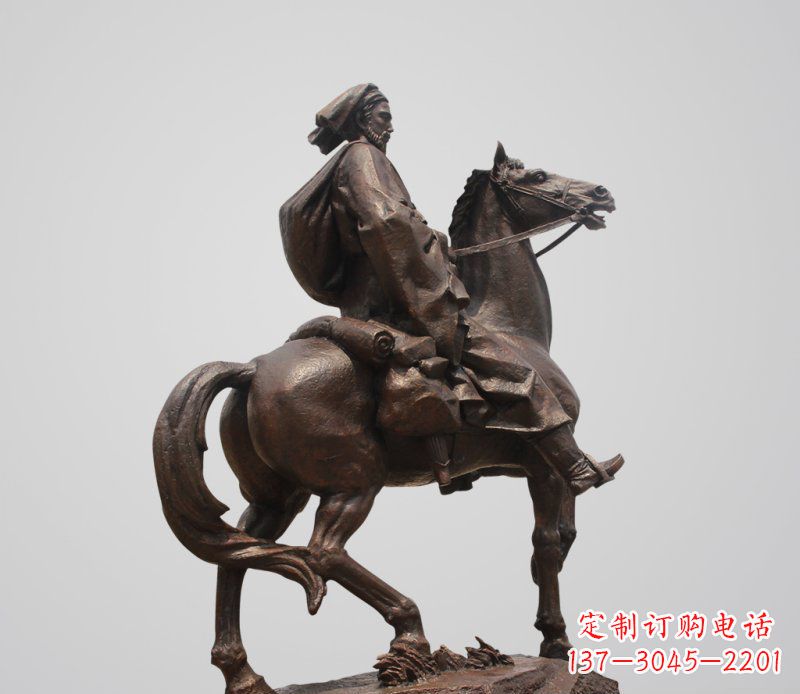 内江典雅欧式骑马人雕塑