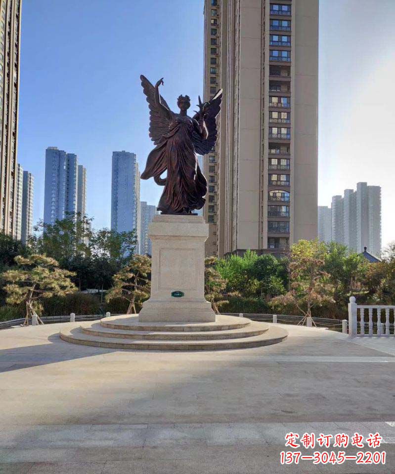 内江中领雕塑:精致的女神铜雕
