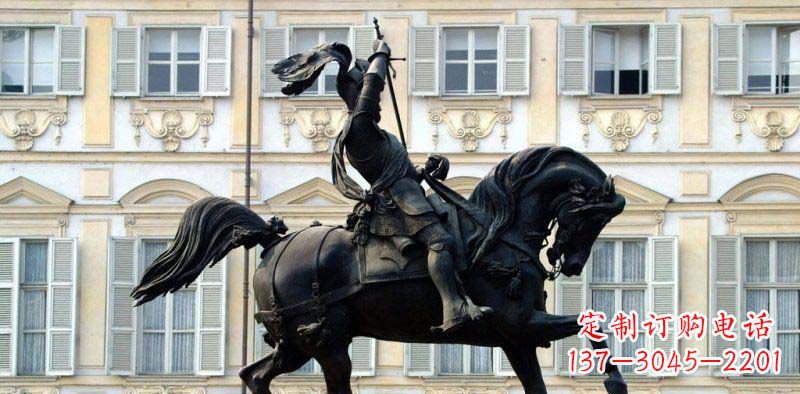 内江广场骑马的罗马士兵景观铜雕