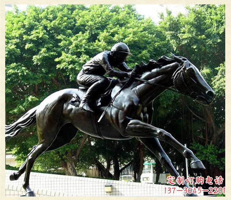 内江广场骑马景观铜雕