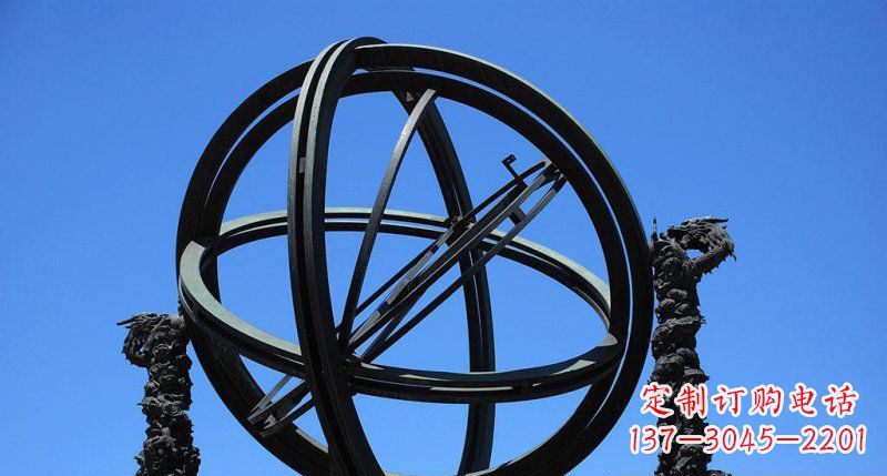 内江华丽外观,古老意蕴——青铜浑天仪雕塑