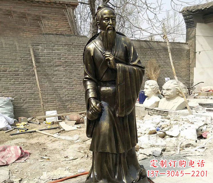 内江传承医德耀中华——华佗铜雕