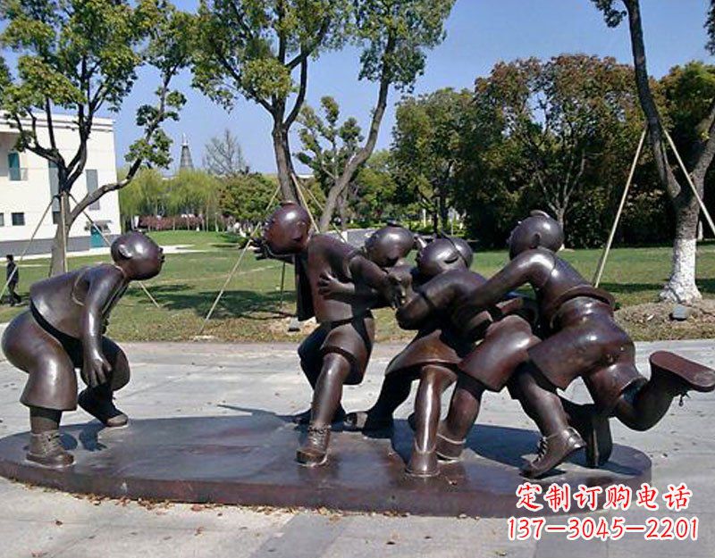 内江中领雕塑老鹰抓小鸡铜雕塑