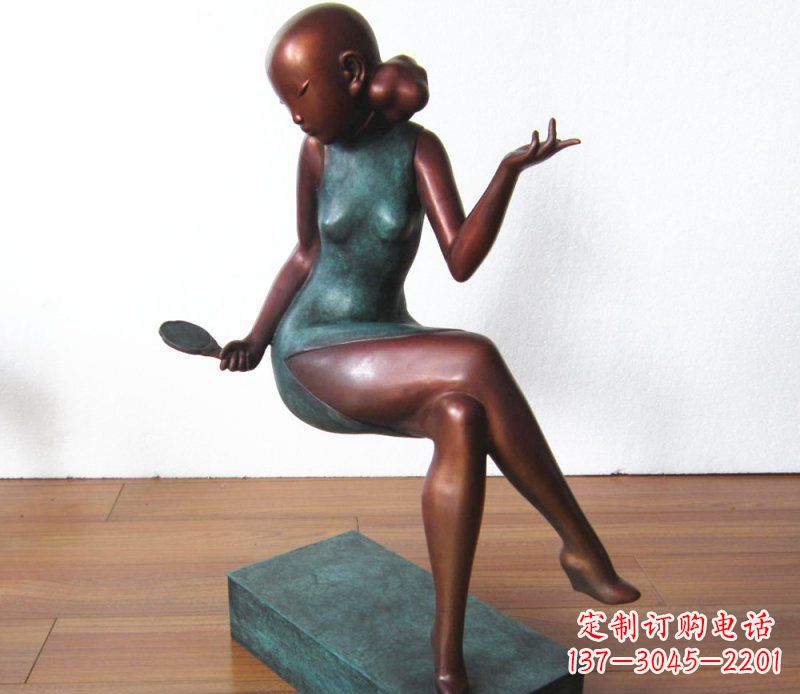内江高雅美女铜雕,展现优雅唯美