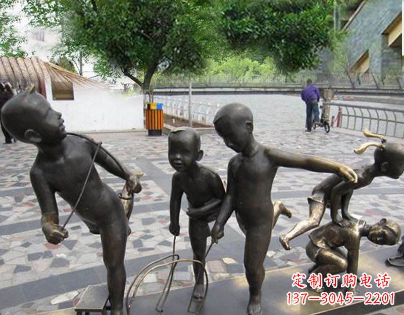 内江专业定制广场铜雕儿童雕塑