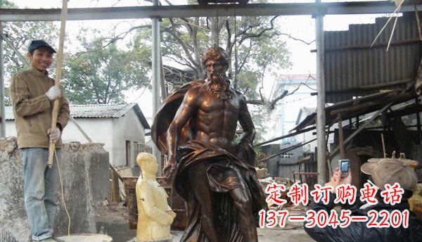 内江优雅而强大的男人雕塑
