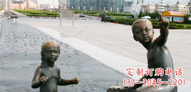 内江为您的广场增添童真热情,小孩雕塑定制