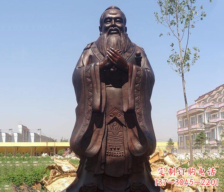 内江精美的纪念孔子雕像,珍藏中华文化精髓