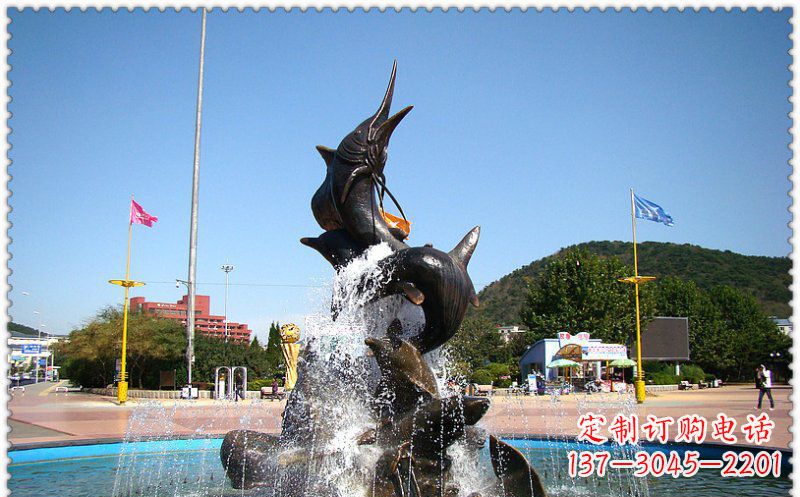 内江铜雕喷泉,引领美观大气