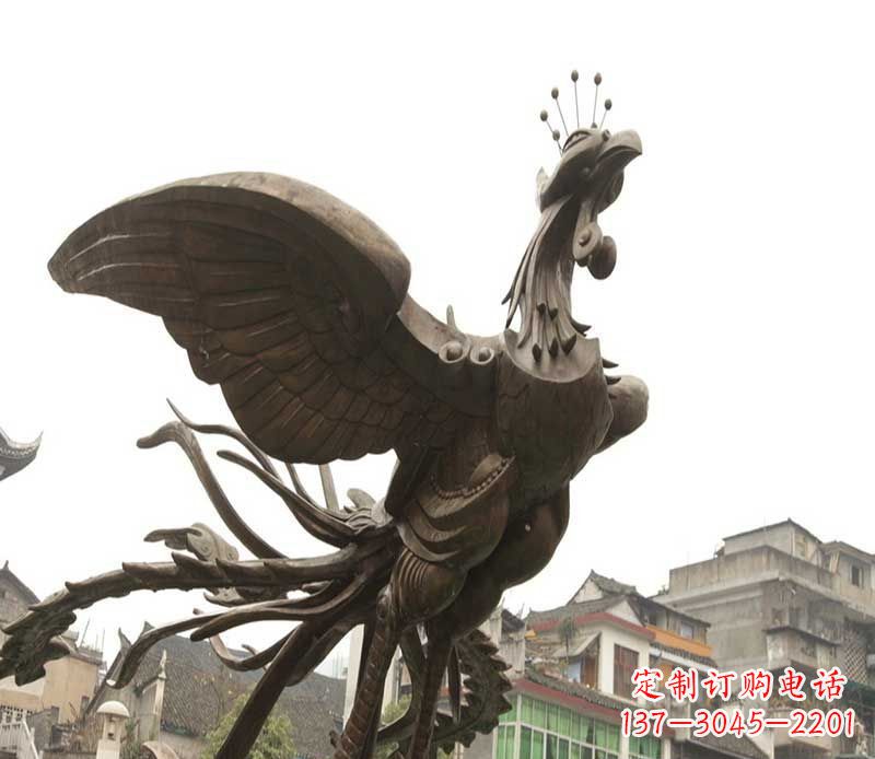 内江世界级凤凰景观铜雕