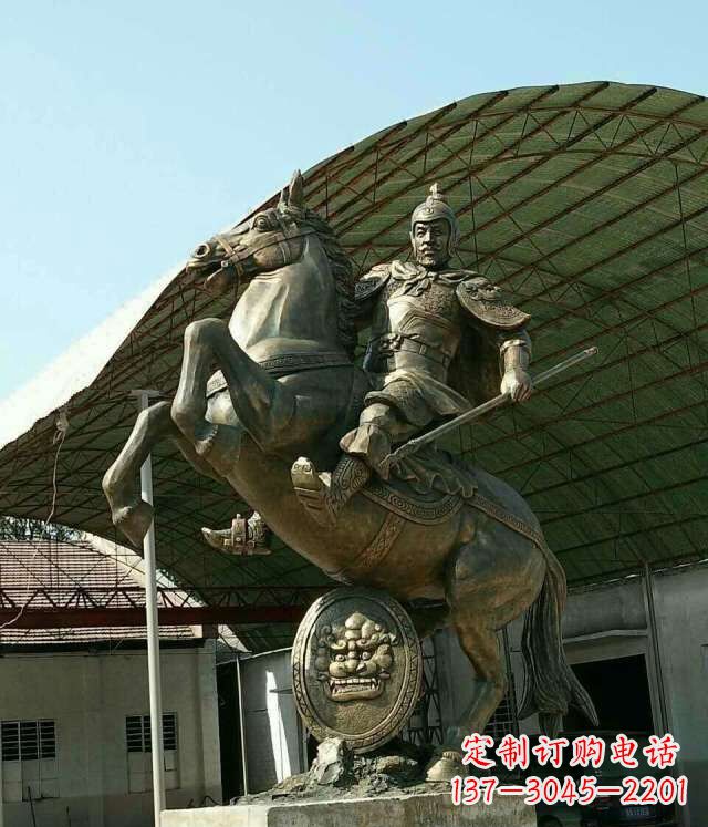 内江广场赵云赵子龙人物铜雕