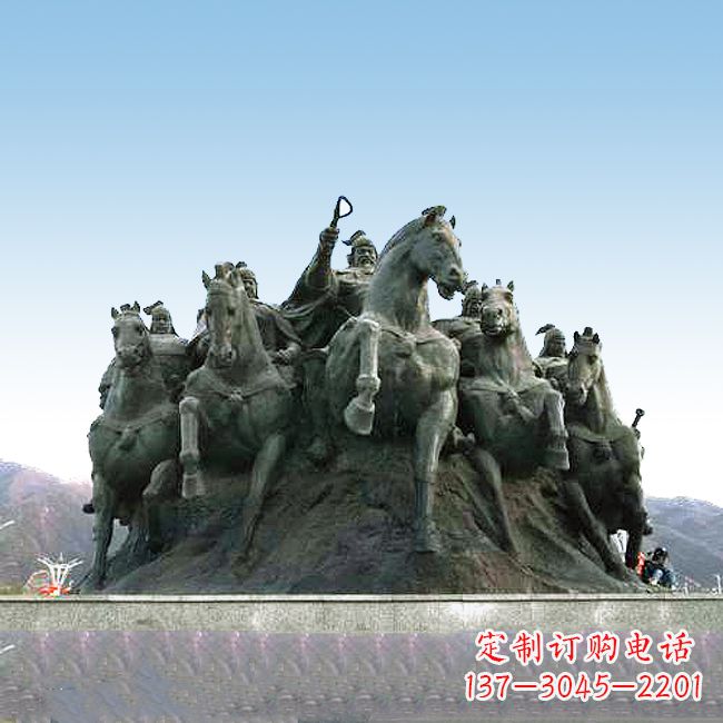 内江郭子仪出征情景雕塑-景区景点中国历史名人大型雕塑