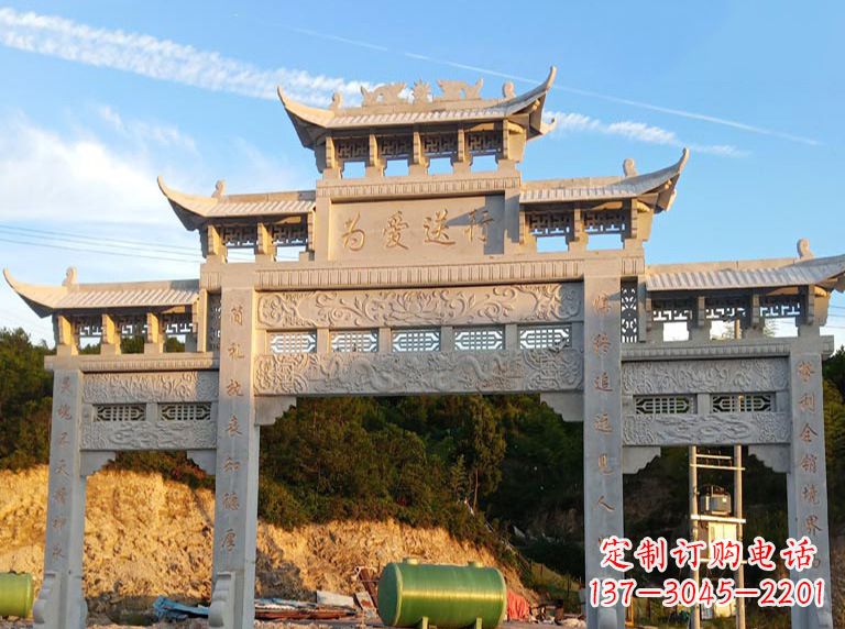 内江海北石雕牌坊——高品质定制雕塑