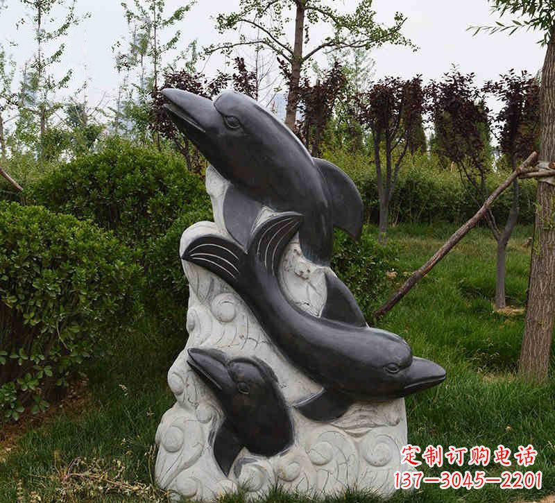 内江海豚石浮雕