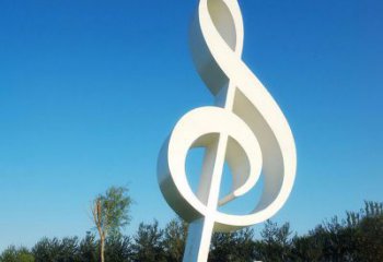 内江不锈钢音符雕塑，把音乐之美立起来