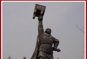 内江铜雕威武将军雕塑，雕刻极致端庄风采