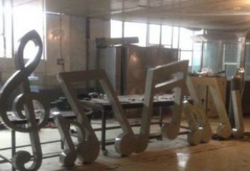 内江欢乐旋律，精致美观的音符不锈钢雕塑