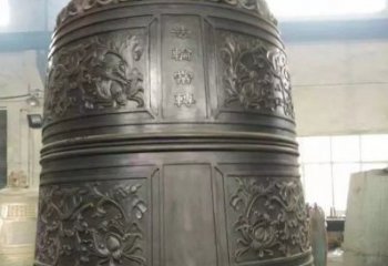 内江国泰民安铜钟寺庙铜雕-传统工艺精美的铜钟雕塑