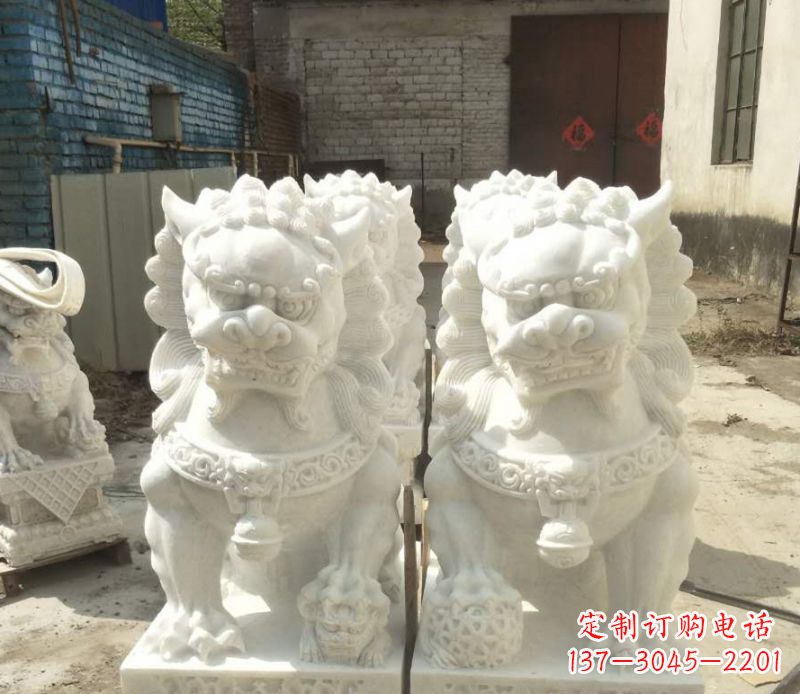 内江中领雕塑：绣球狮子石雕
