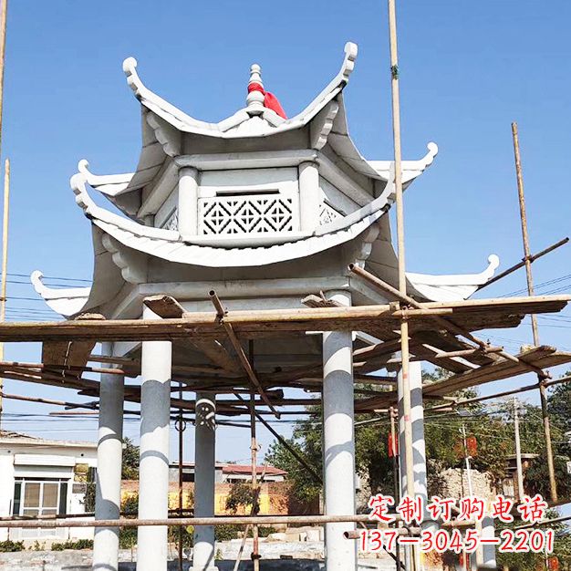 内江汉白玉大理石凉亭