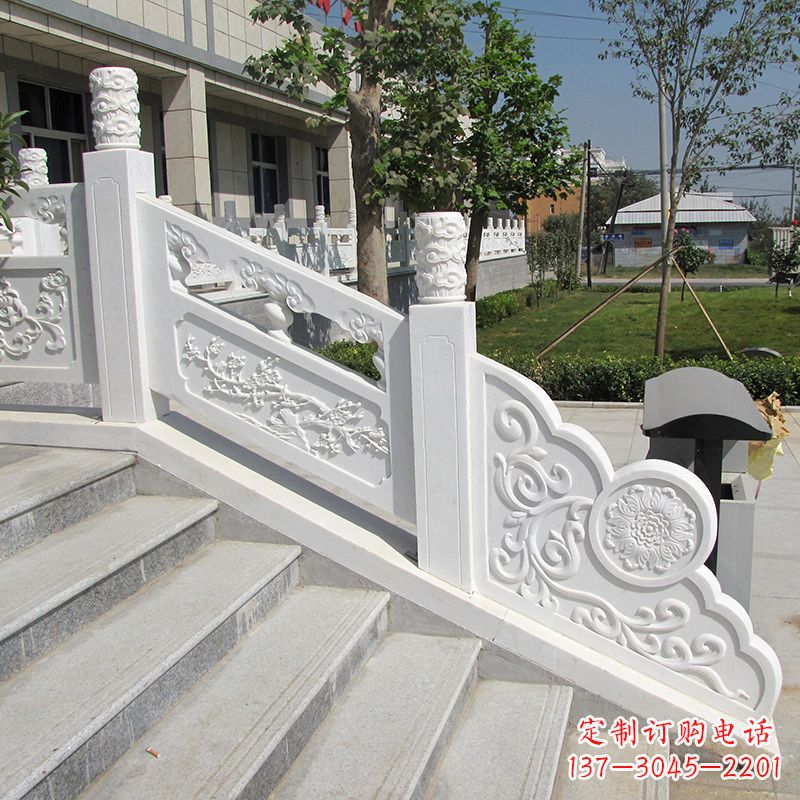 内江精美定制,汉白玉大理石栏板雕塑