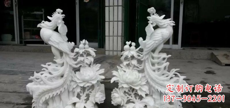 内江中领雕塑汉白玉凤凰雕塑