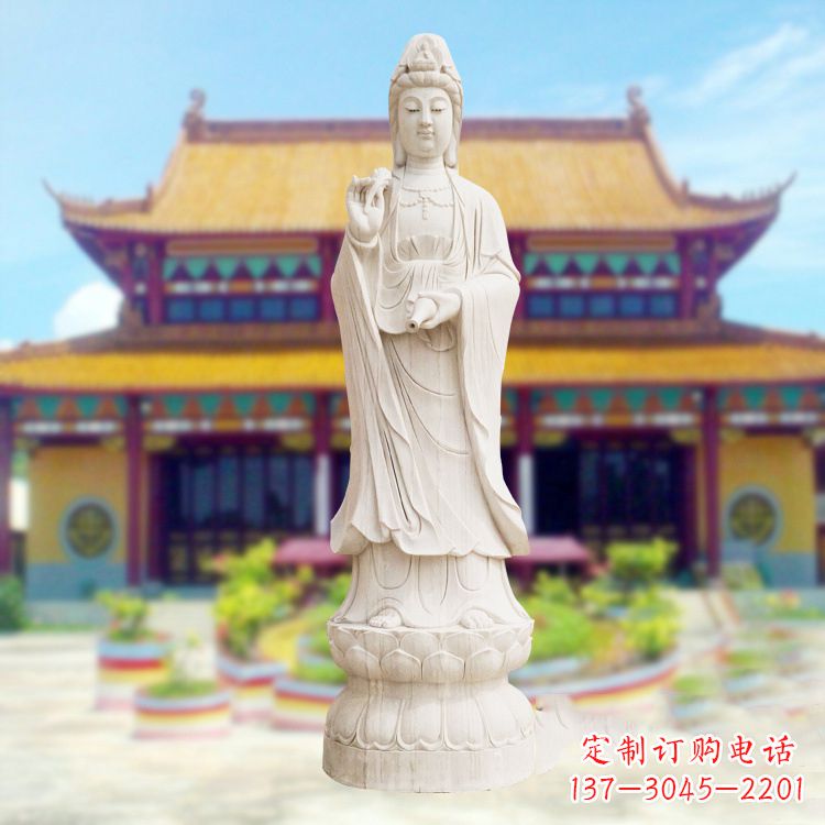 内江精美观音石雕,给你灵动的祝福