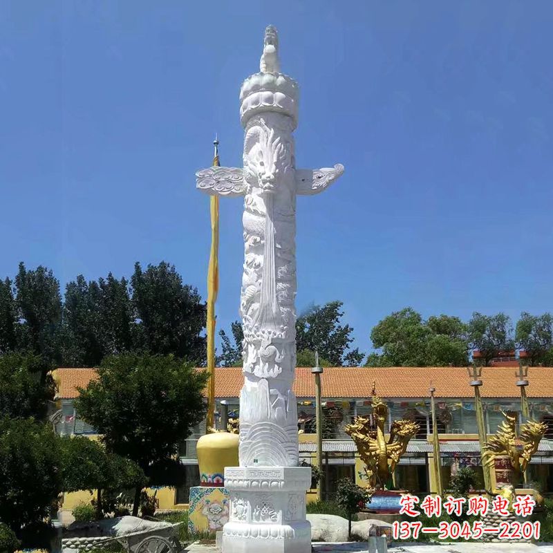 内江来自华夏的经典之作——汉白玉华表柱