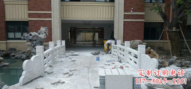 内江汉白玉栏板安装雕塑