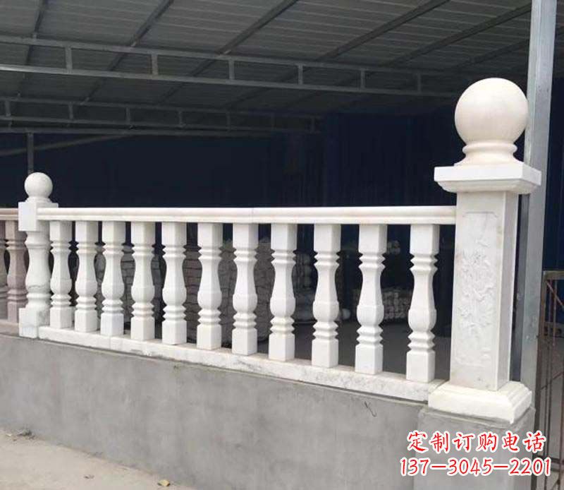 内江中领雕塑,汉白玉栏杆景观雕塑定制