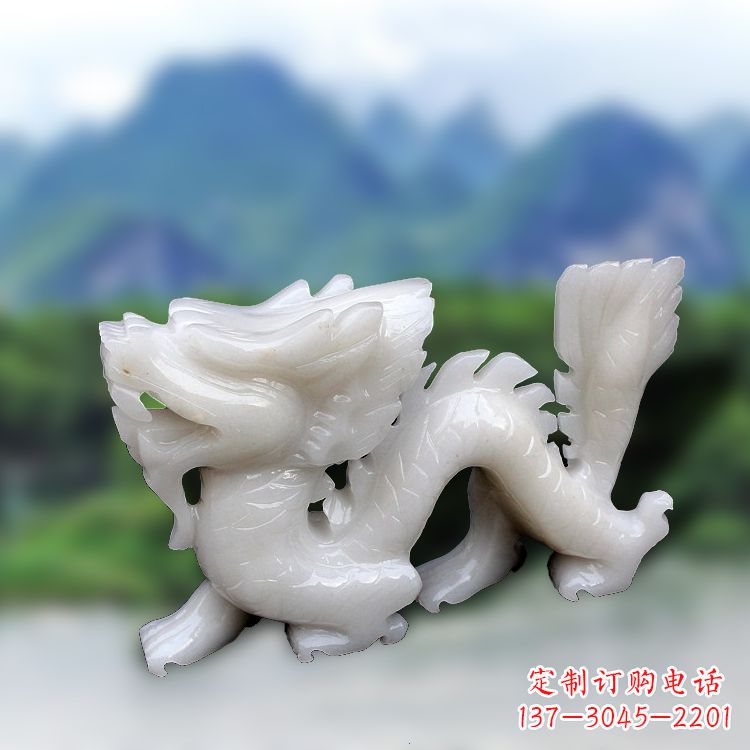 内江汉白玉龙雕塑