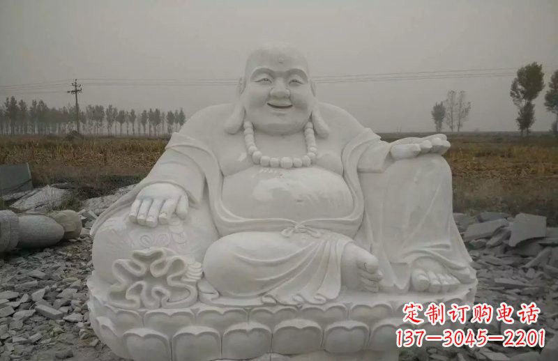 内江质感非凡的汉白玉弥勒佛雕塑