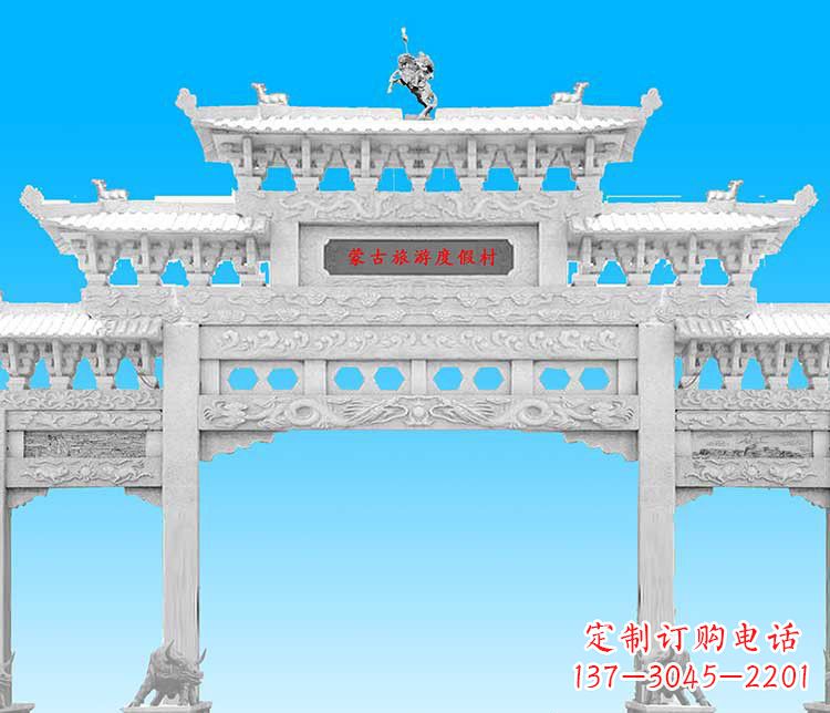 内江汉白玉牌楼雕塑