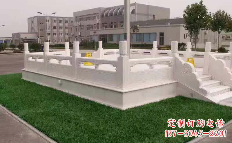 内江完美艺术——汉白玉升旗台雕塑